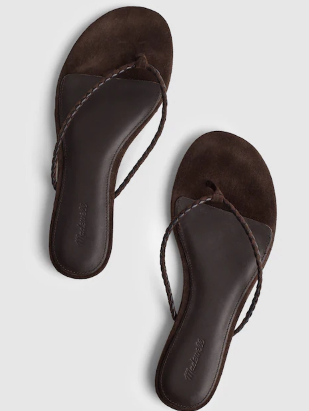 Madewell The Iggy Braided Thong Sandal OA581